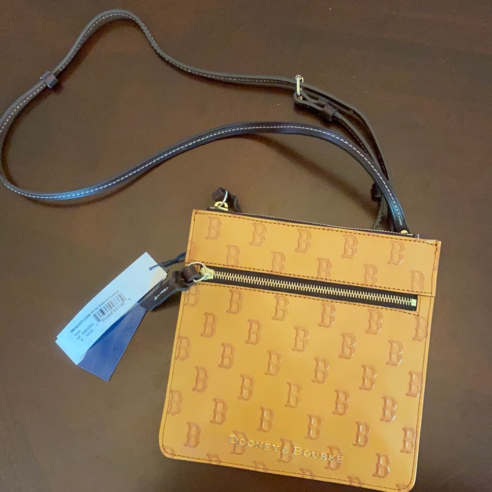 NWT Dooney & Bourke Red Sox double zip crossbody